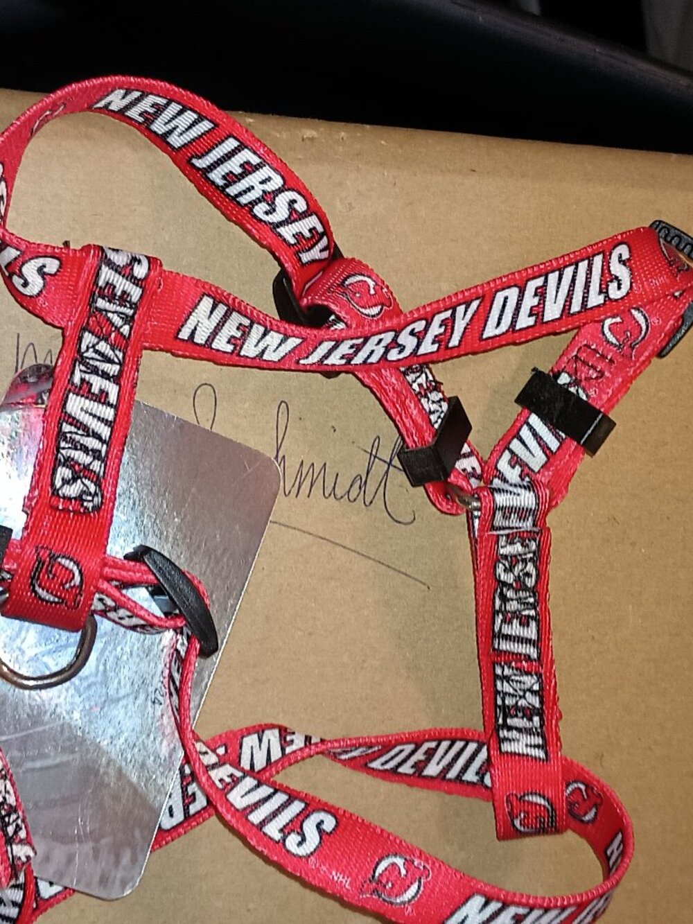 NEW New Jersey Devils NHL Adjustable Dog Harness